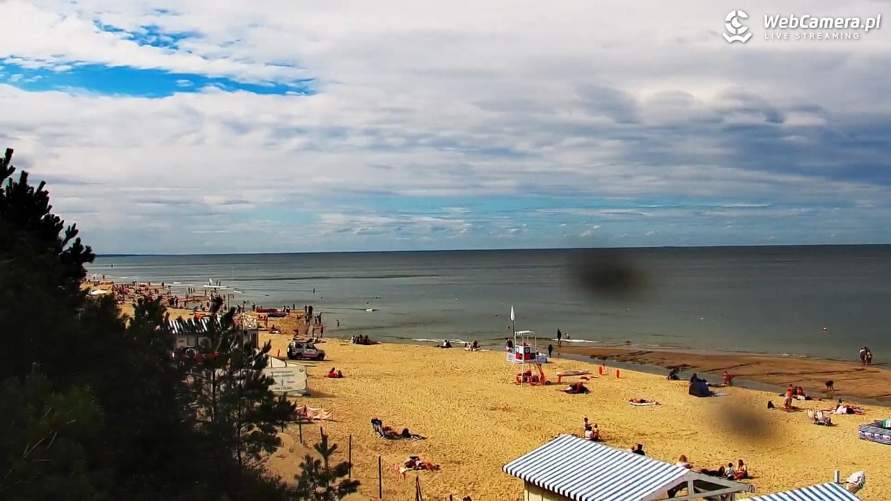 Krynica Morska - widok na plażę - 30 sierpień 2026, 13:09