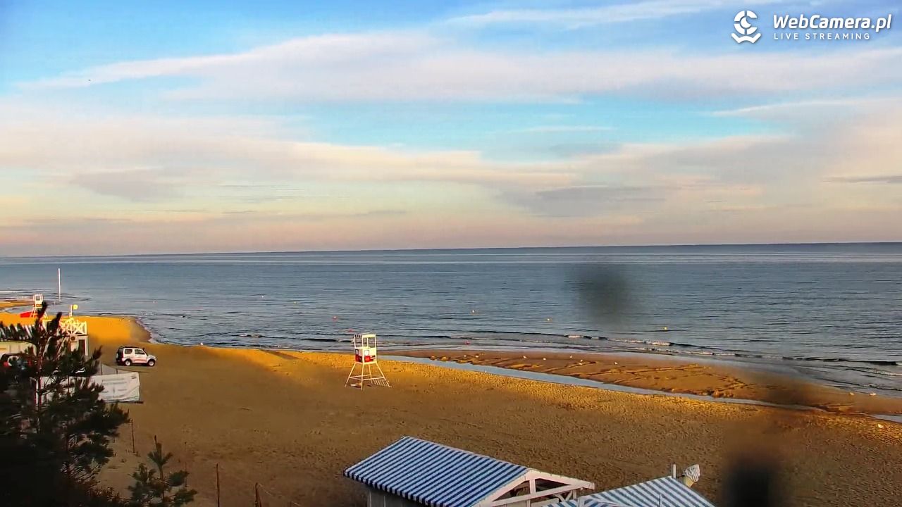 Krynica Morska - widok na plażę - 31 sierpień 2026, 06:26