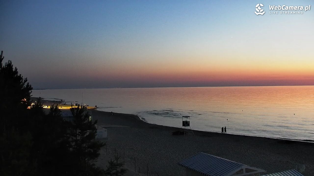 Krynica Morska - widok na plażę - 26 czerwiec 2026, 22:23