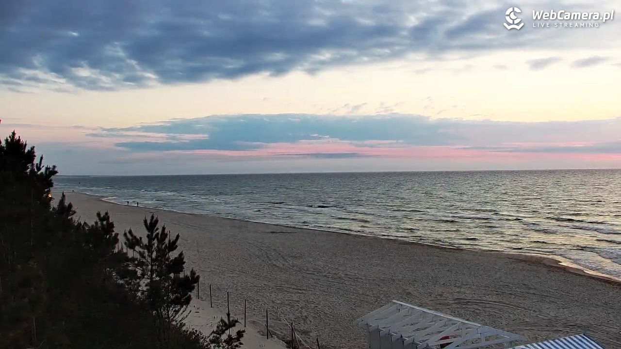 Krynica Morska - widok na plażę - 18 maj 2026, 20:45