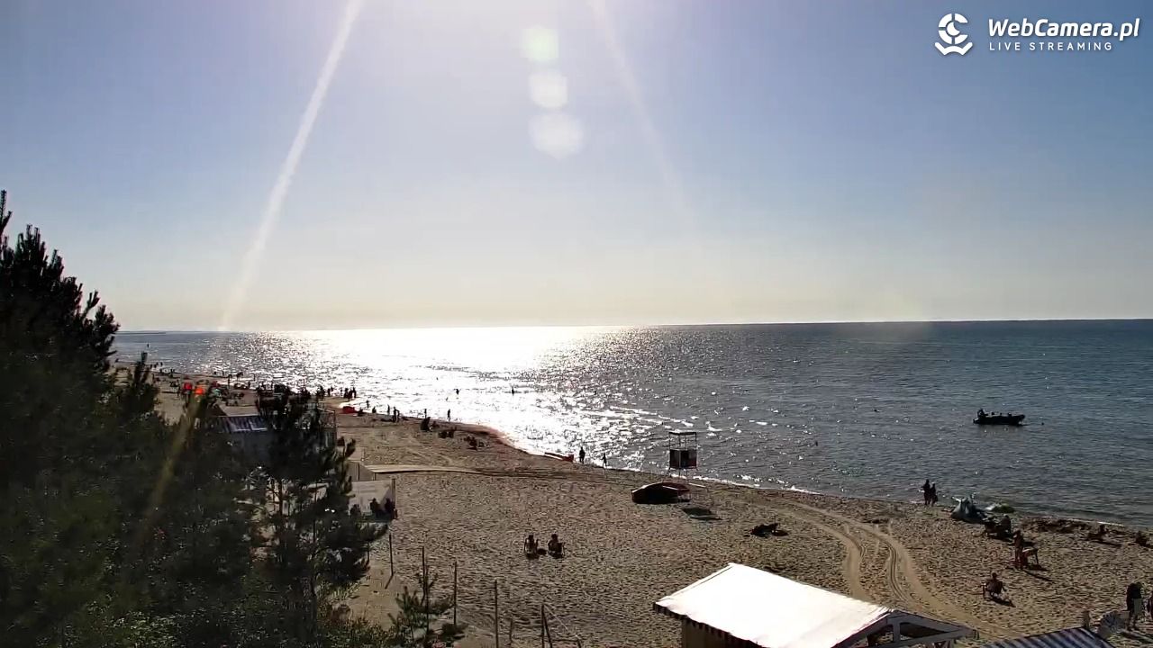 Krynica Morska - widok na plażę - 26 czerwiec 2026, 17:45