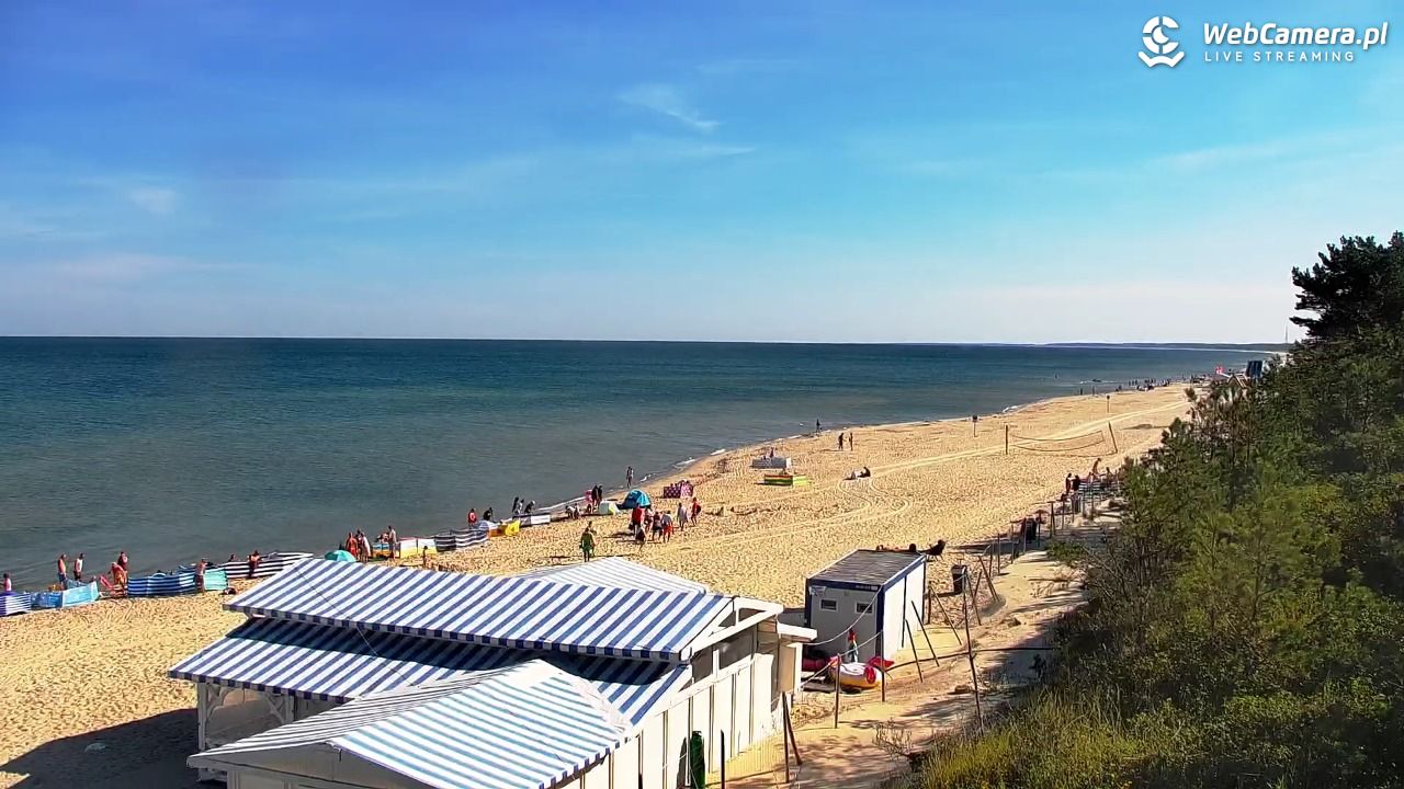 Krynica Morska - widok na plażę - 14 sierpień 2026, 09:32