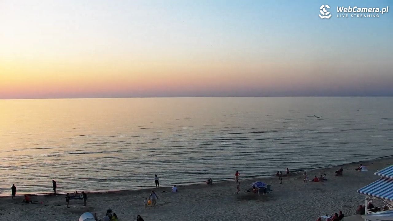Krynica Morska - widok na plażę - 26 czerwiec 2026, 21:09