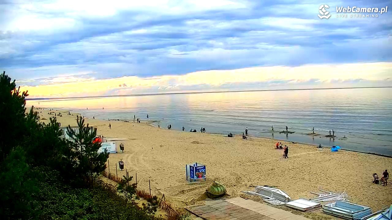 Krynica Morska - widok na plażę - 13 wresień 2025, 16:15