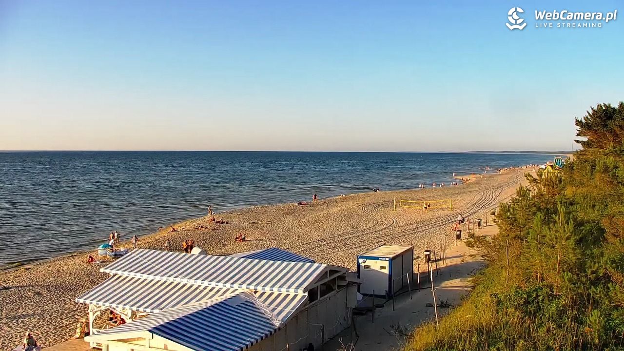 Krynica Morska - widok na plażę - 26 czerwiec 2026, 19:49