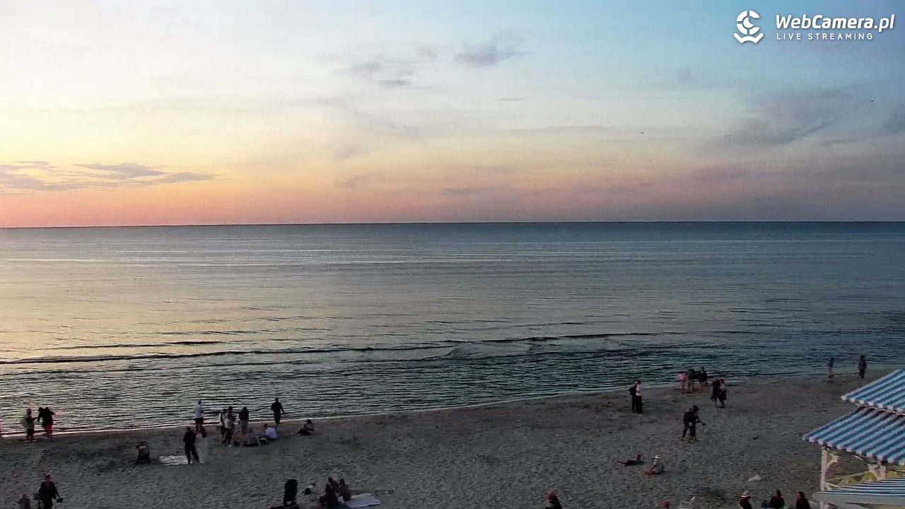 Krynica Morska - widok na plażę - 13 sierpień 2026, 20:34