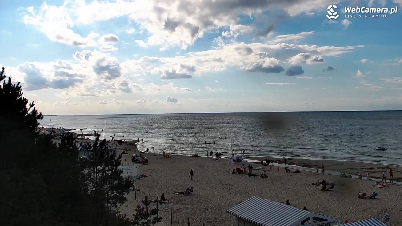 Krynica Morska - widok na plażę - 30 sierpień 2026, 16:23
