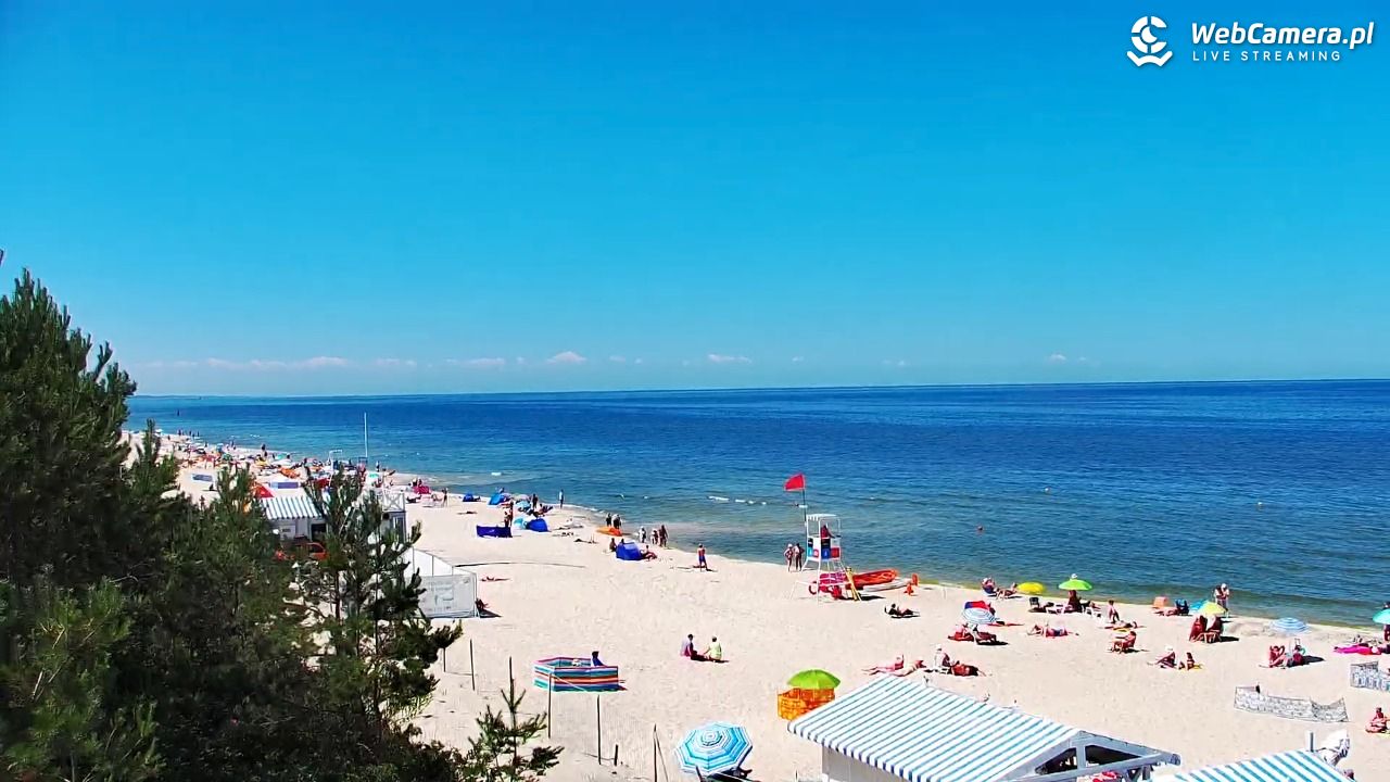 Krynica Morska - widok na plażę - 26 czerwiec 2026, 12:19