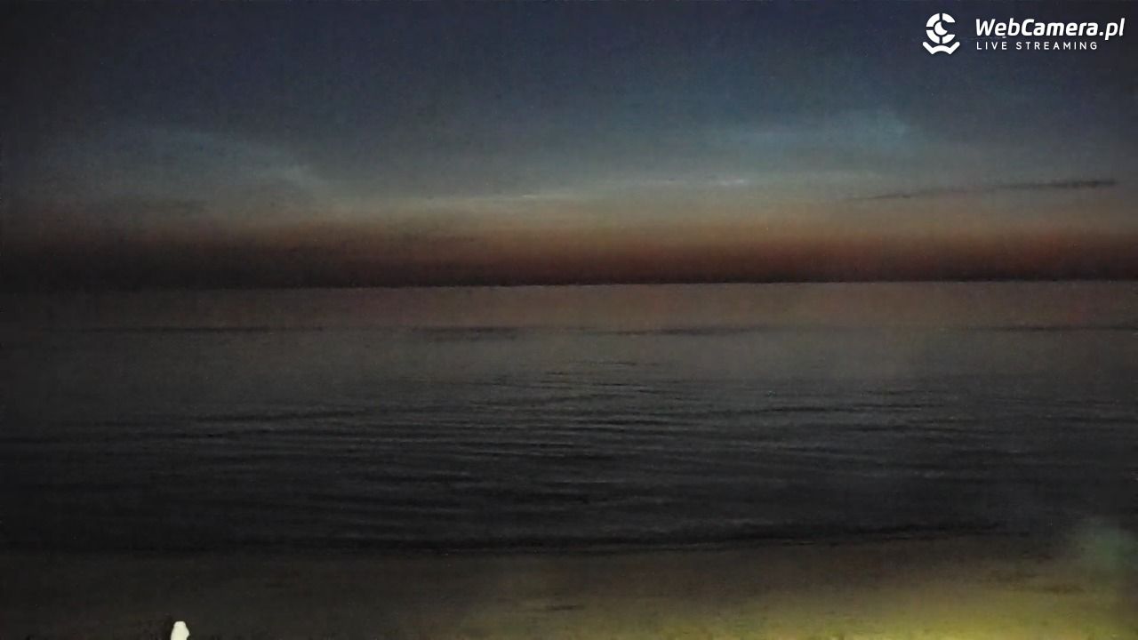 Krynica Morska - widok na plażę - 27 czerwiec 2026, 00:23