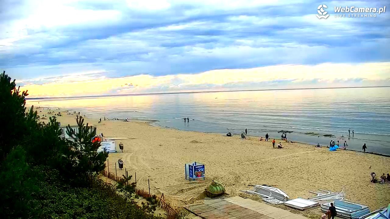 Krynica Morska - widok na plażę - 13 wresień 2025, 16:17