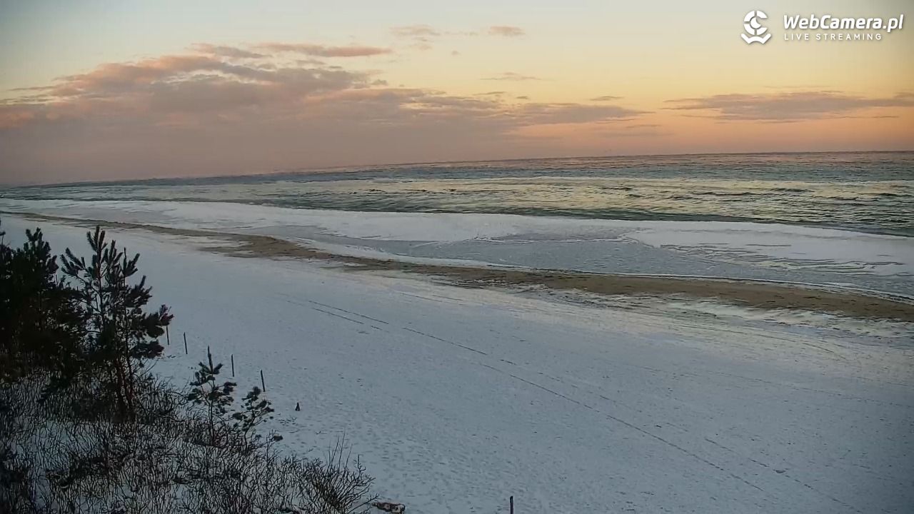 Krynica Morska - widok na plażę - 04 luty 2026, 07:47