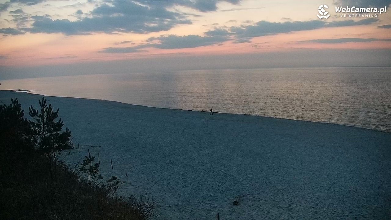 Krynica Morska - widok na plażę - 23 marzec 2026, 18:31