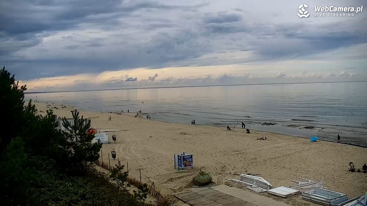Krynica Morska - widok na plażę - 13 wresień 2025, 15:54
