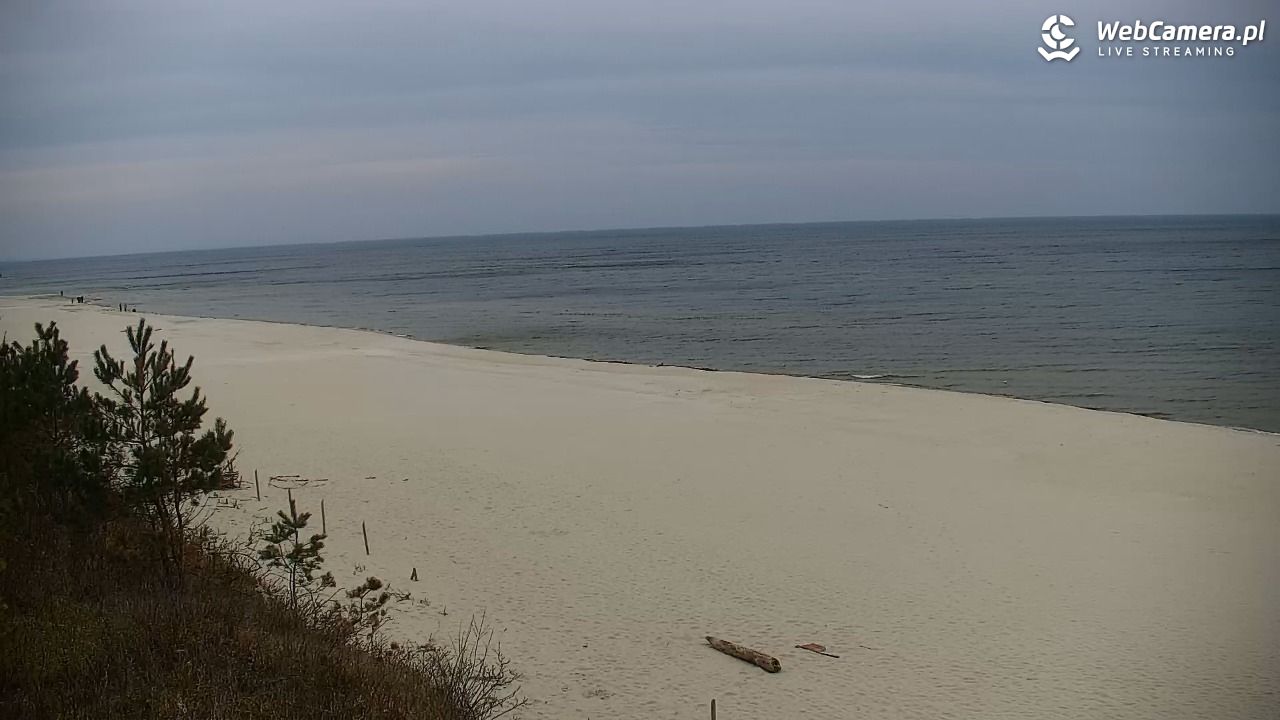 Krynica Morska - widok na plażę - 25 marzec 2026, 12:30