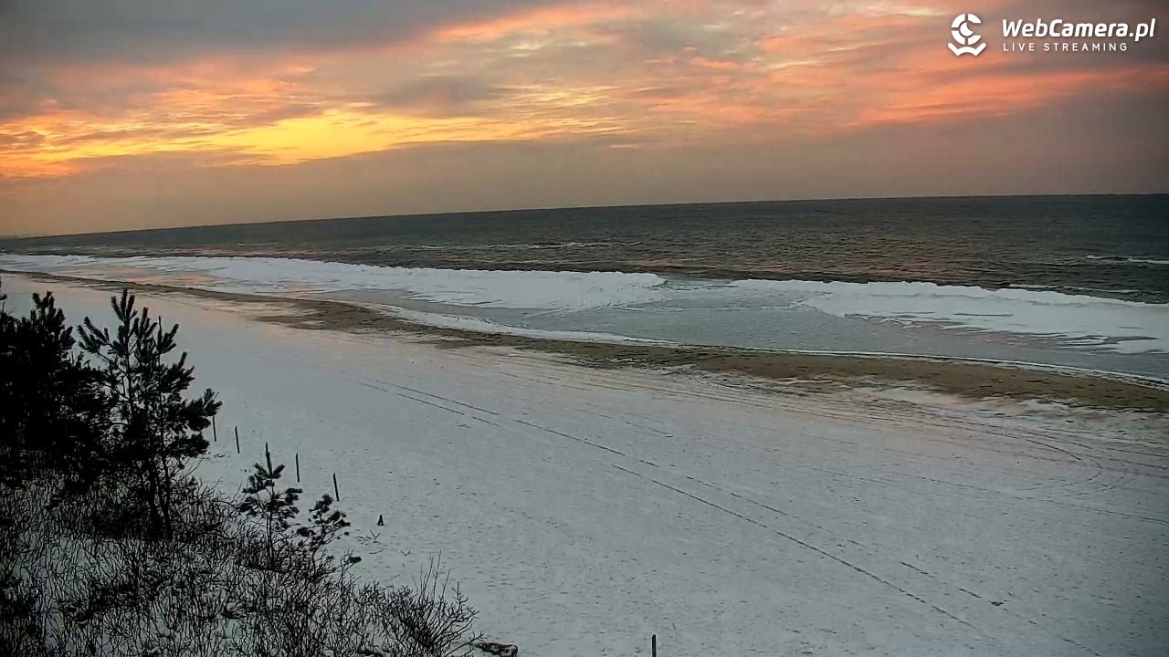 Krynica Morska - widok na plażę - 04 luty 2026, 16:21