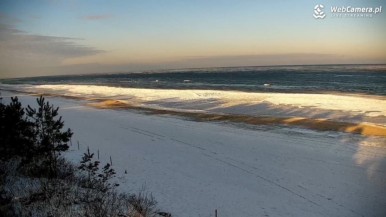 Krynica Morska - widok na plażę - 04 luty 2026, 09:06