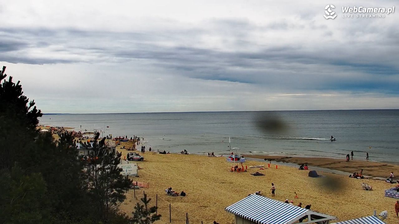 Krynica Morska - widok na plażę - 30 sierpień 2026, 12:07
