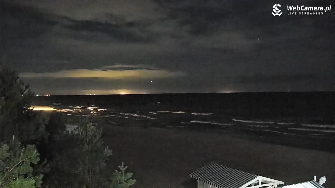 Krynica Morska - widok na plażę - 01 wresień 2026, 23:08