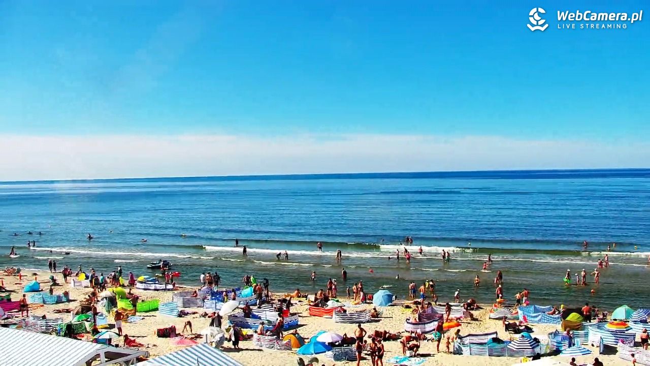 Krynica Morska - widok na plażę - 13 sierpień 2026, 15:13