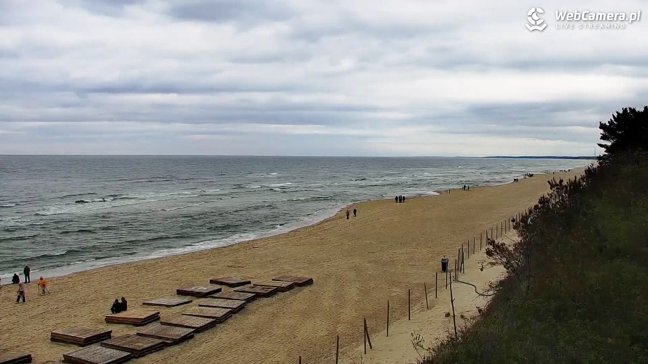 Krynica Morska - widok na plażę - 12 maj 2026, 10:30
