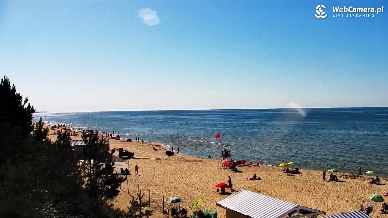 Krynica Morska - widok na plażę - 26 czerwiec 2026, 16:17