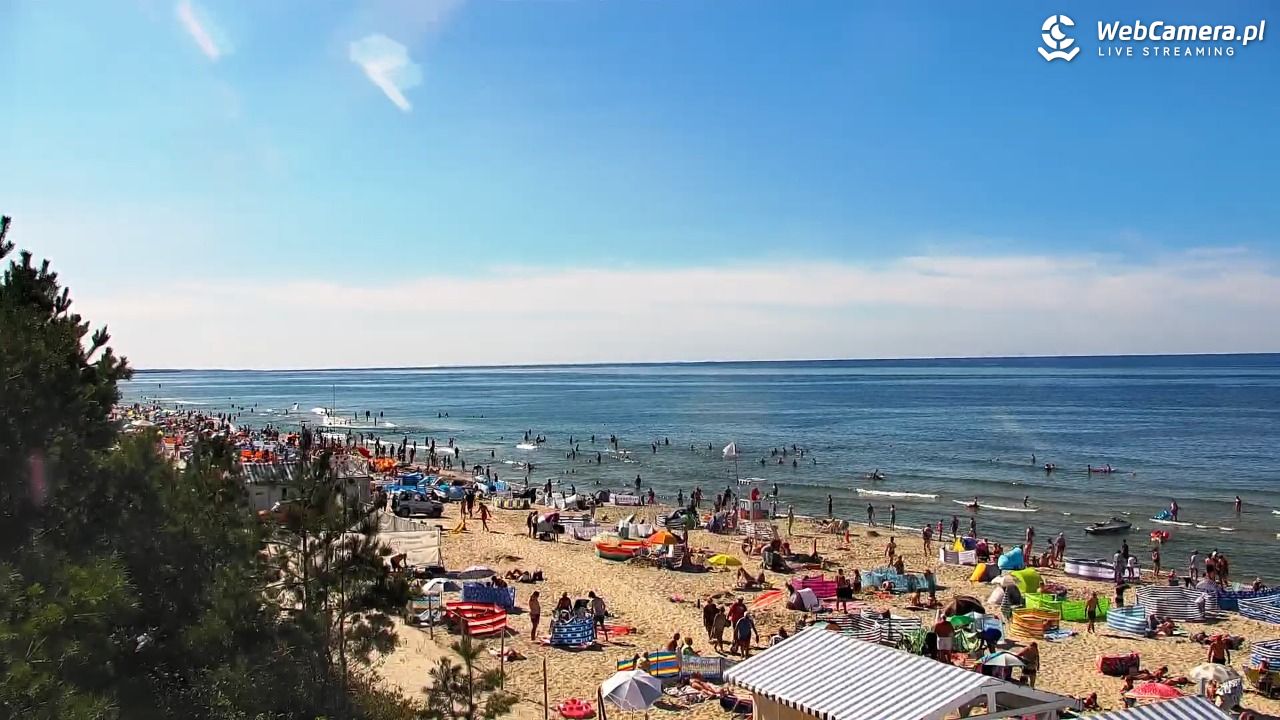 Krynica Morska - widok na plażę - 13 sierpień 2026, 15:33