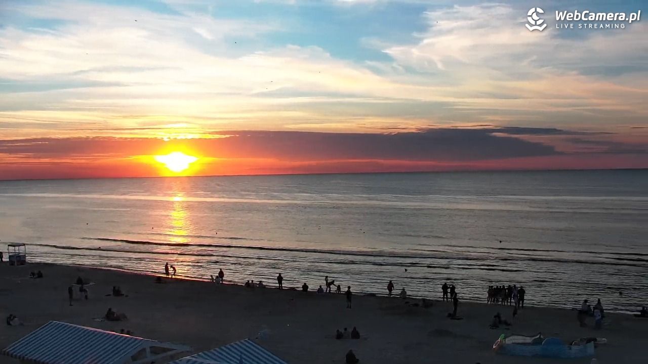 Krynica Morska - widok na plażę - 13 sierpień 2026, 20:06