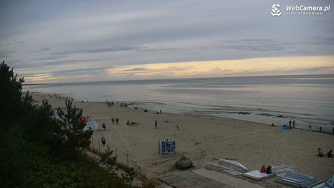 Krynica Morska - widok na plażę - 13 wresień 2025, 17:09