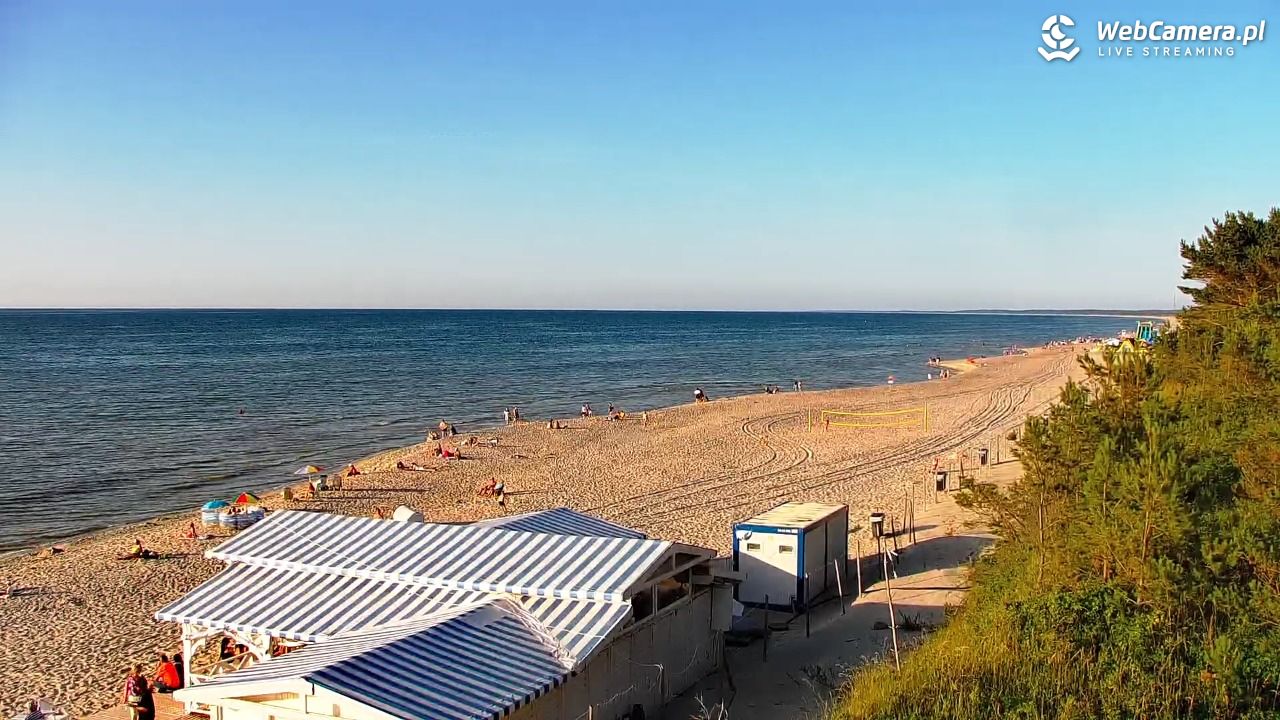 Krynica Morska - widok na plażę - 26 czerwiec 2026, 19:22
