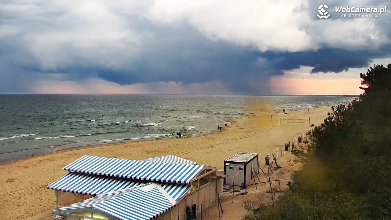 Krynica Morska - widok na plażę - 31 sierpień 2026, 19:27