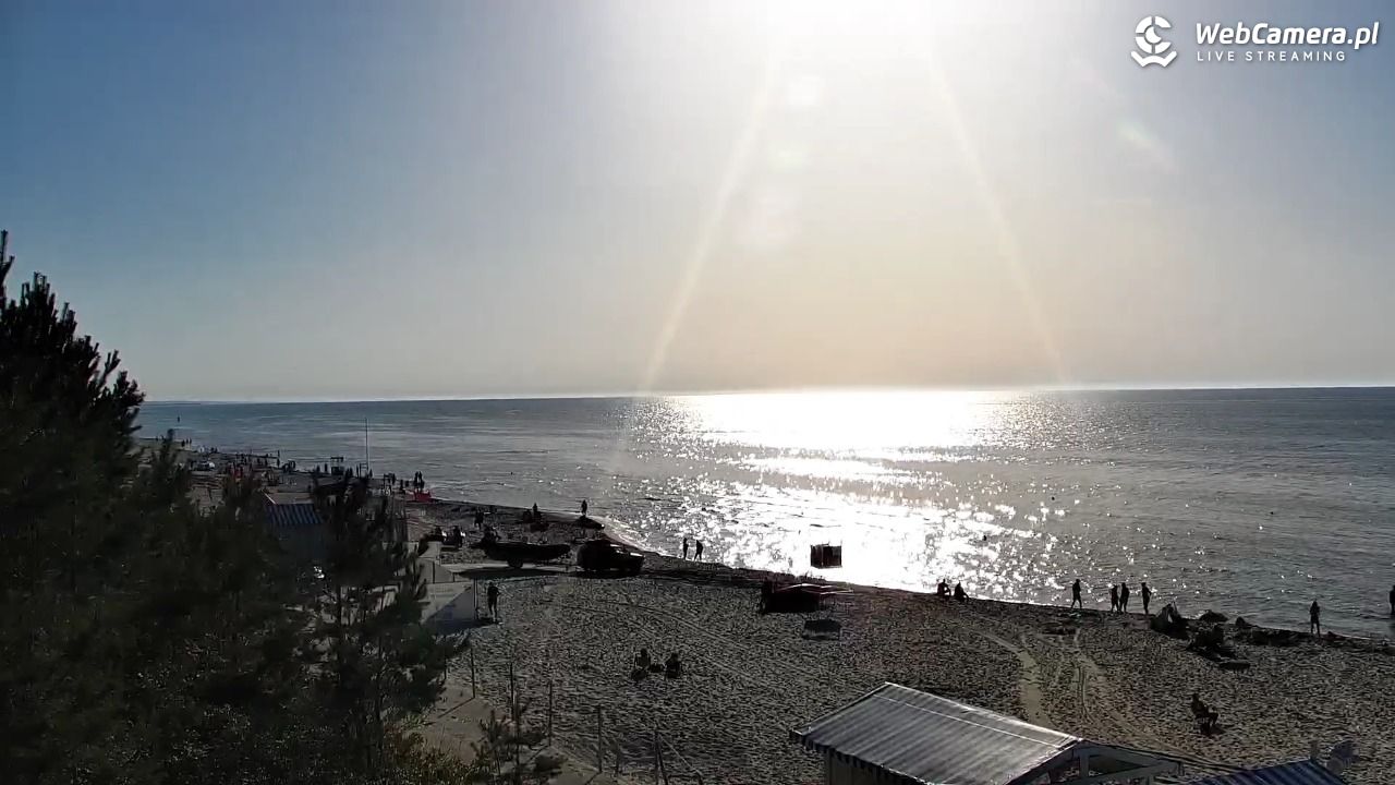 Krynica Morska - widok na plażę - 26 czerwiec 2026, 18:41