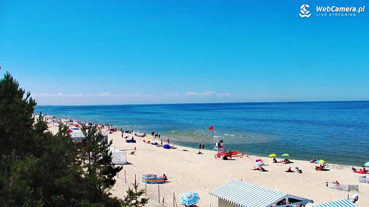 Krynica Morska - widok na plażę - 26 czerwiec 2026, 13:28