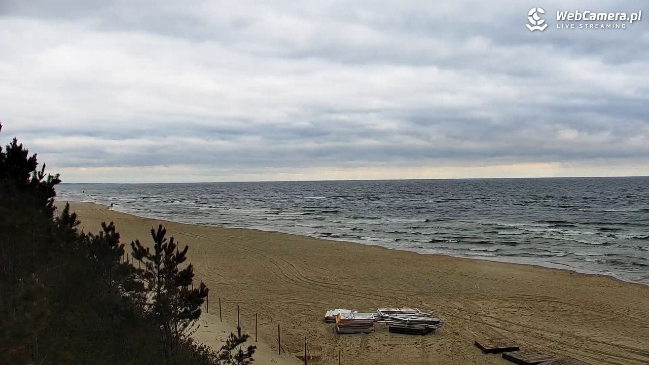 Krynica Morska - widok na plażę - 12 maj 2026, 08:11