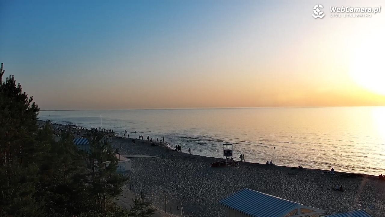 Krynica Morska - widok na plażę - 26 czerwiec 2026, 20:38