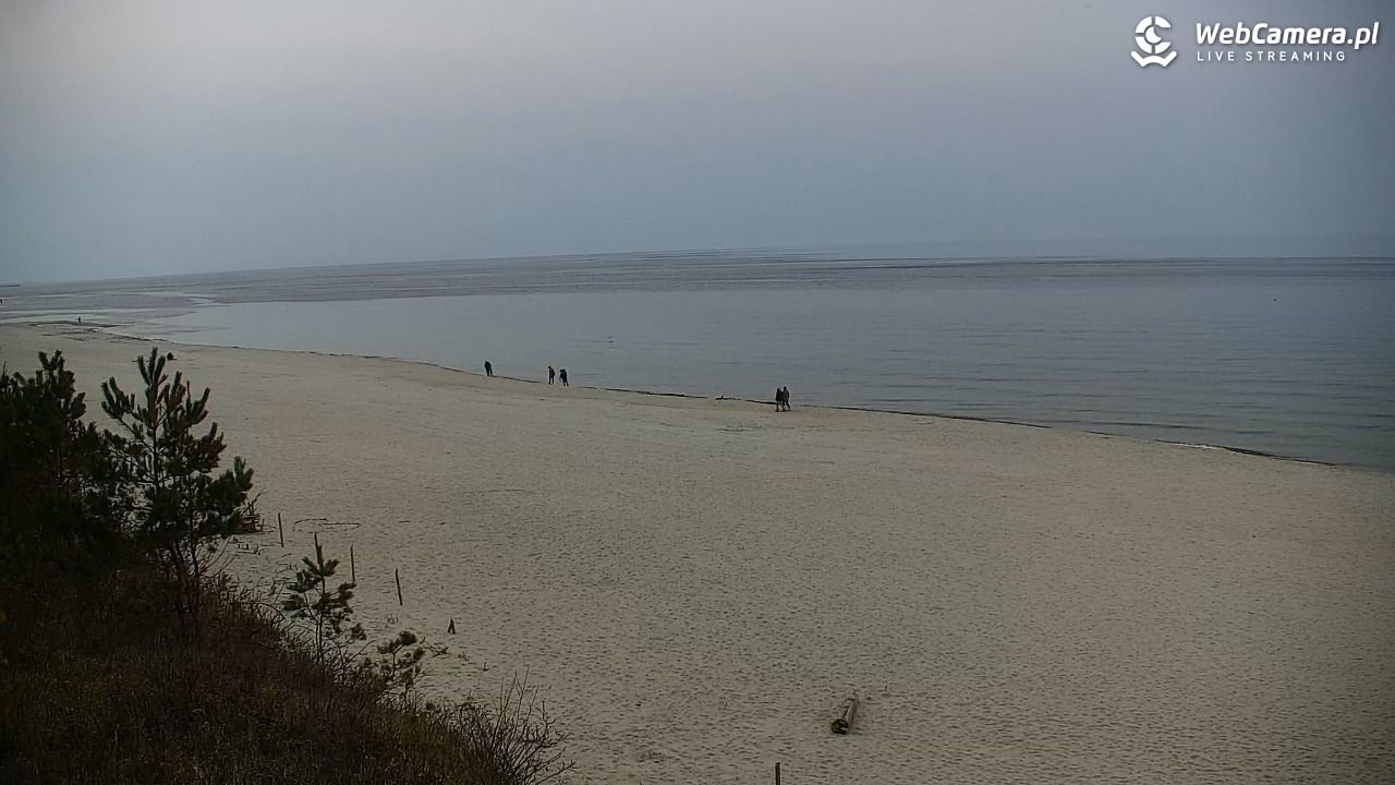 Krynica Morska - widok na plażę - 24 marzec 2026, 14:55