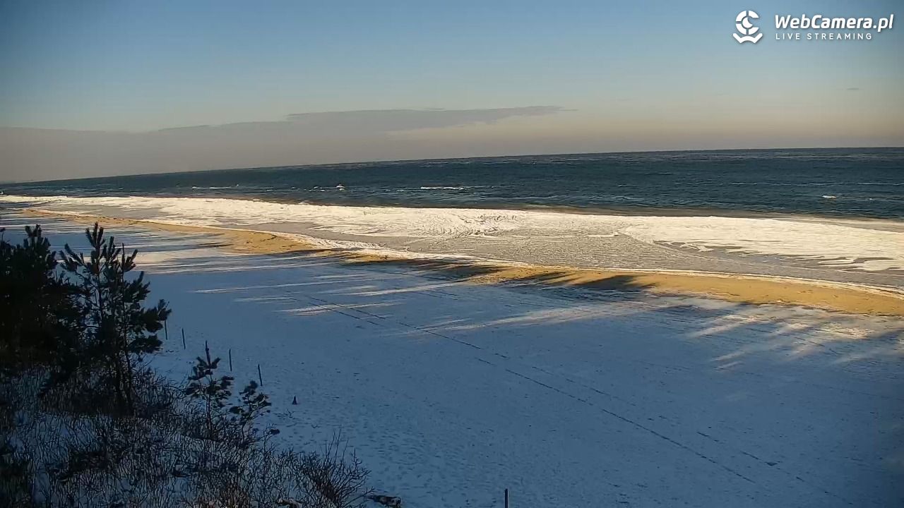 Krynica Morska - widok na plażę - 04 luty 2026, 10:03