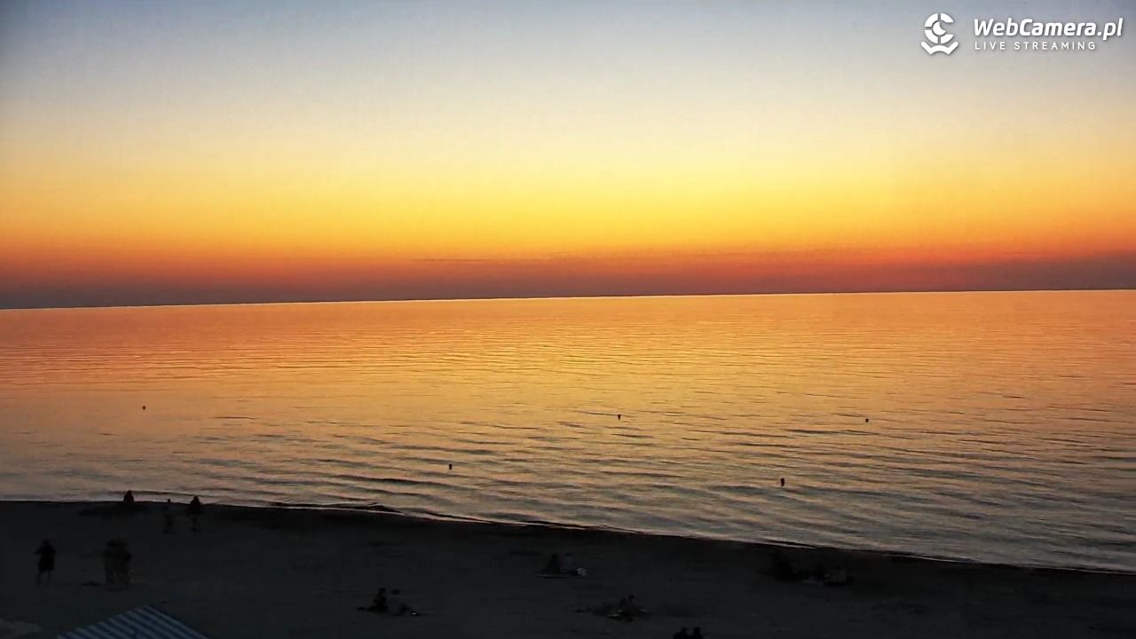 Krynica Morska - widok na plażę - 26 czerwiec 2026, 21:54