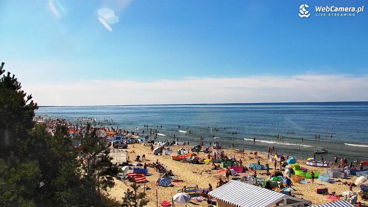 Krynica Morska - widok na plażę - 13 sierpień 2026, 15:24