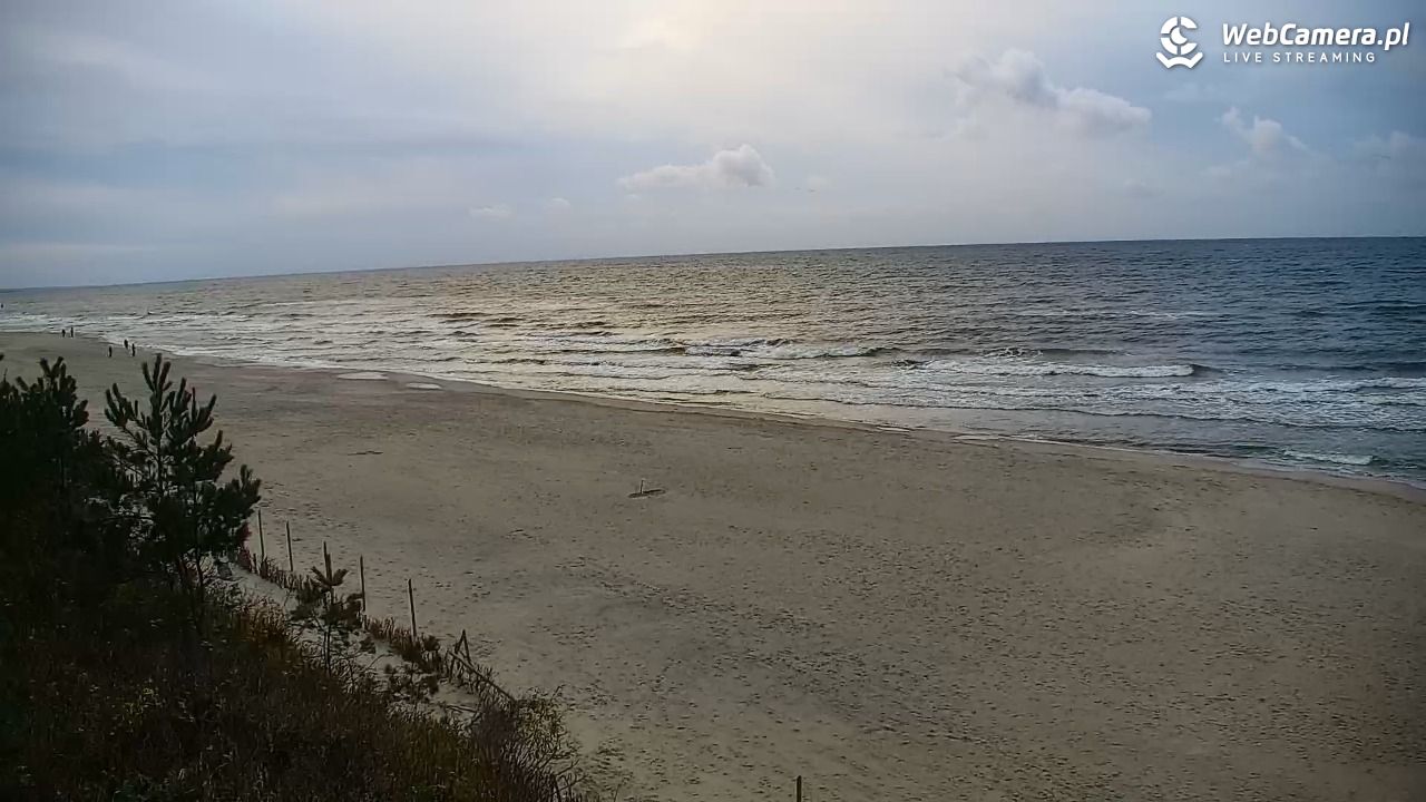 Krynica Morska - widok na plażę - 28 październik 2025, 15:57