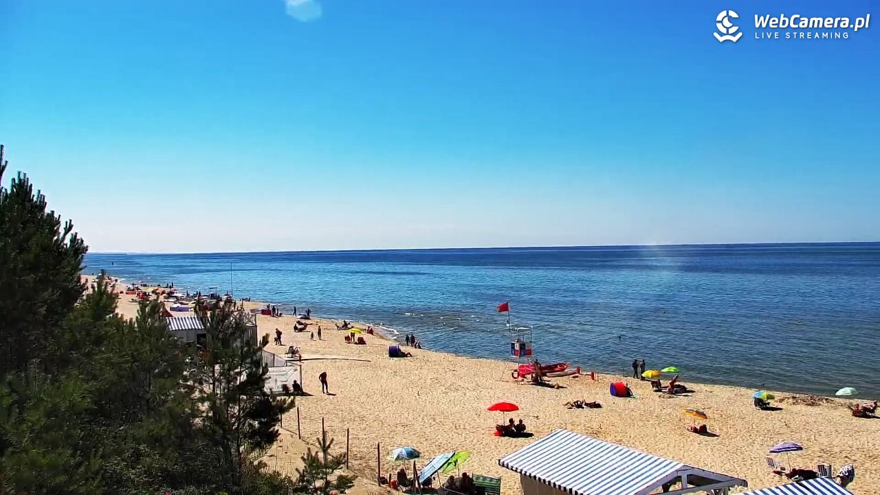 Krynica Morska - widok na plażę - 26 czerwiec 2026, 15:19