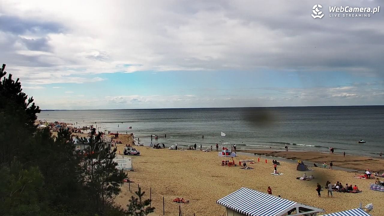Krynica Morska - widok na plażę - 30 sierpień 2026, 14:11
