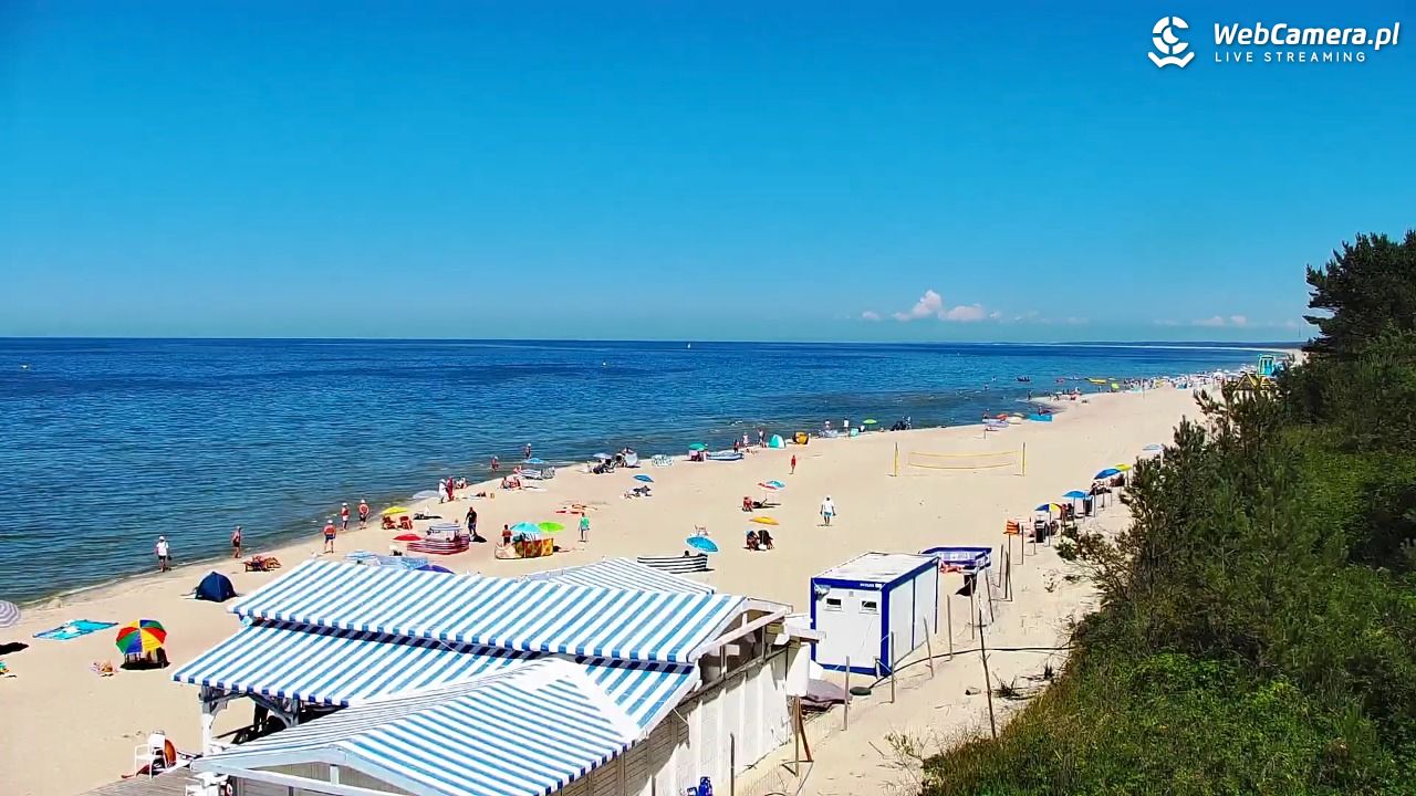 Krynica Morska - widok na plażę - 26 czerwiec 2026, 14:00