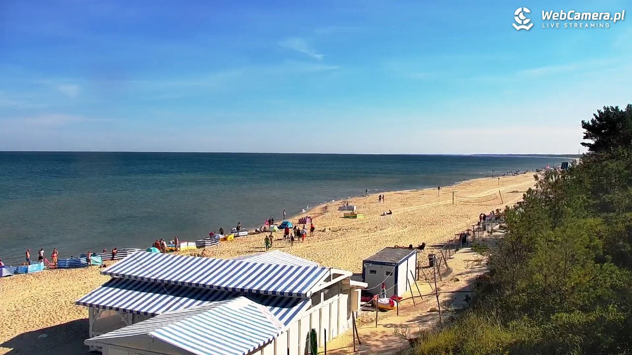 Krynica Morska - widok na plażę - 14 sierpień 2026, 09:32