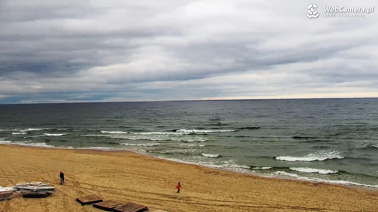 Krynica Morska - widok na plażę - 12 maj 2026, 11:00