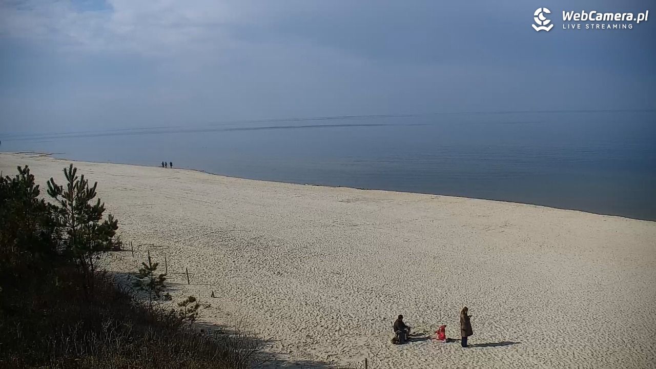 Krynica Morska - widok na plażę - 23 marzec 2026, 12:17