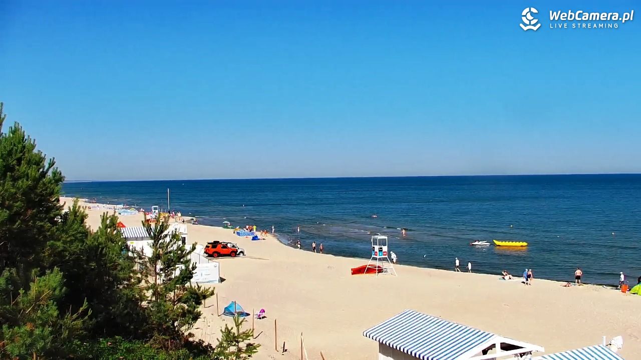 Krynica Morska - widok na plażę - 27 czerwiec 2026, 08:57