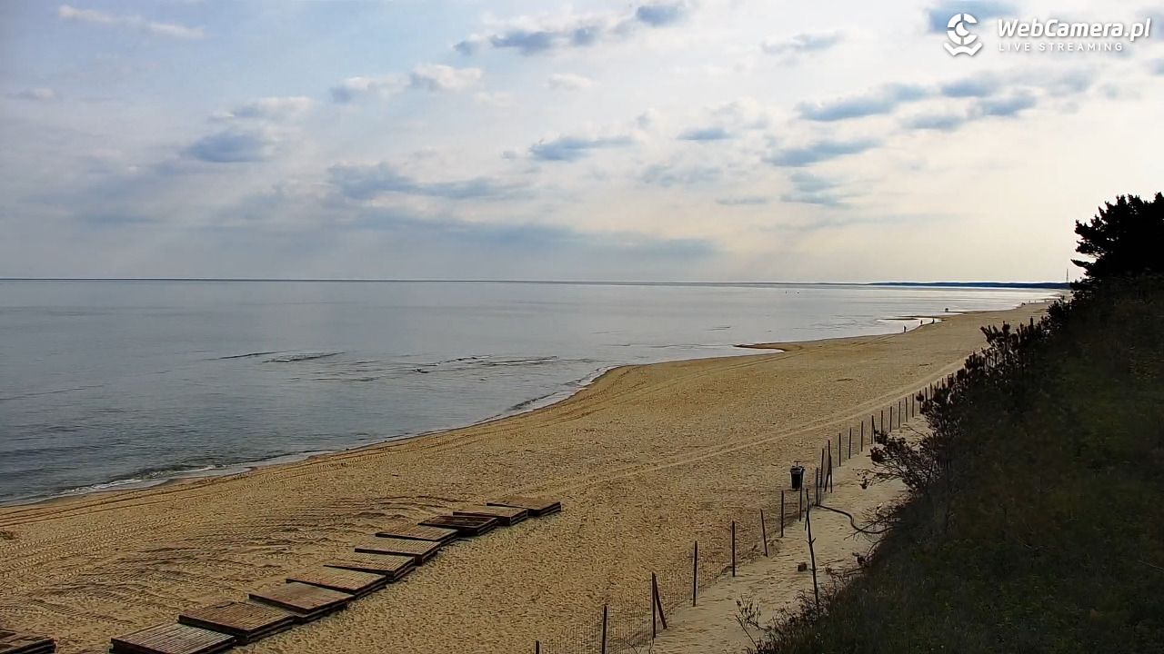 Krynica Morska - widok na plażę - 11 maj 2026, 08:32