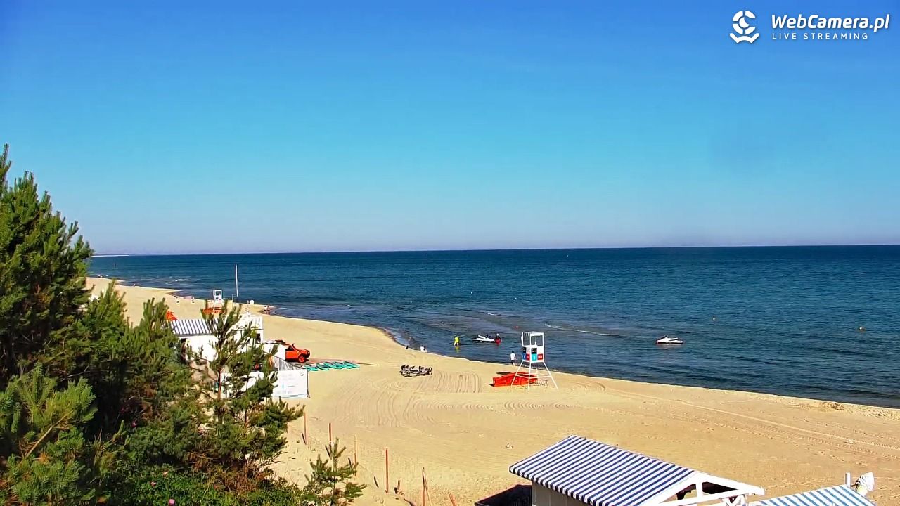 Krynica Morska - widok na plażę - 27 czerwiec 2026, 07:35