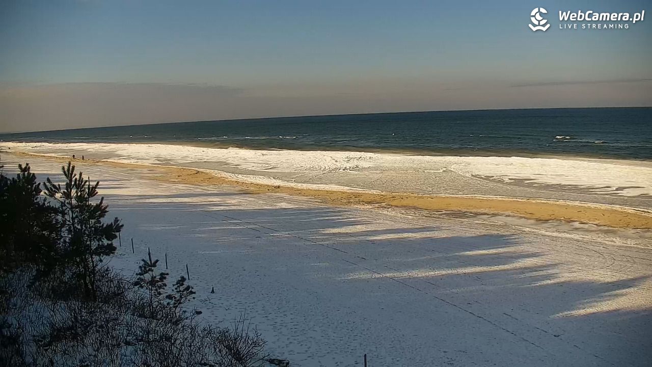 Krynica Morska - widok na plażę - 04 luty 2026, 11:17