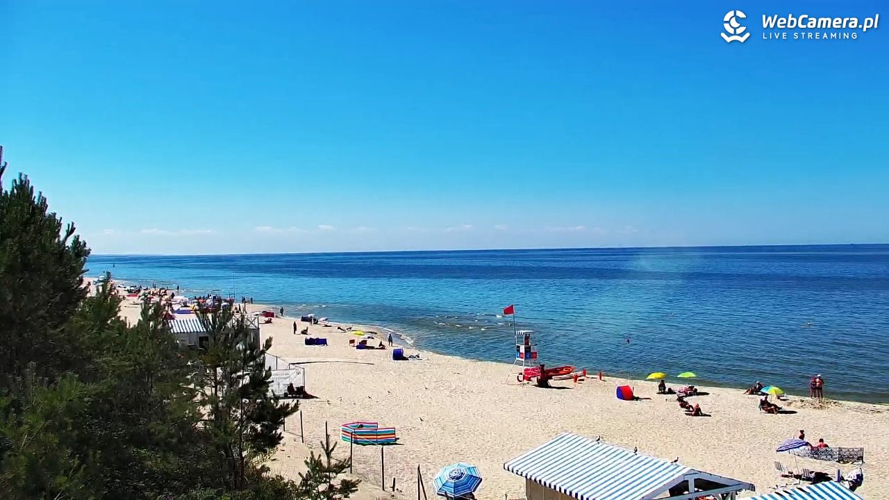 Krynica Morska - widok na plażę - 26 czerwiec 2026, 14:24